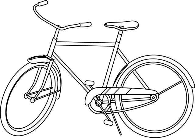Coloring page: Bike / Bicycle (Transportation) #136976 - Free Printable Coloring Pages