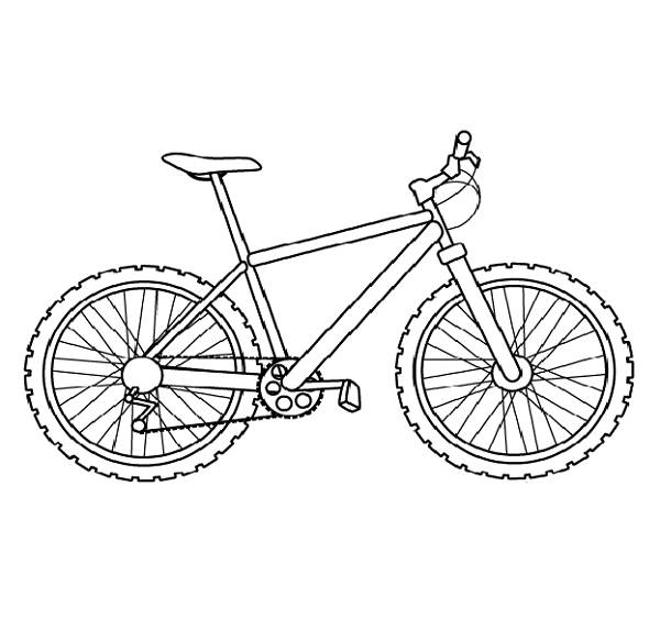 Coloring page: Bike / Bicycle (Transportation) #137003 - Free Printable Coloring Pages