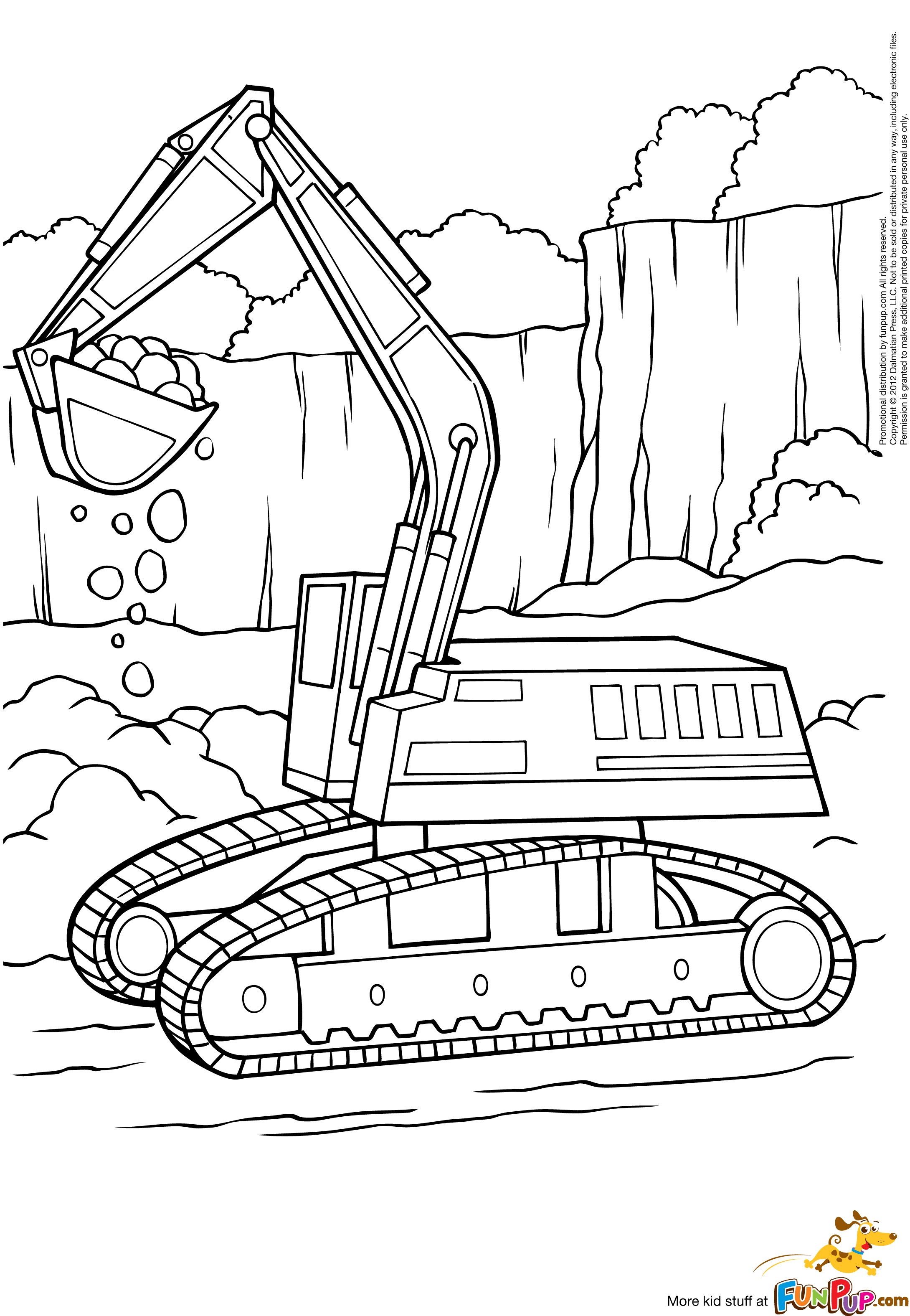 Coloring page: Bulldozer / Mecanic Shovel (Transportation) #141785 - Free Printable Coloring Pages