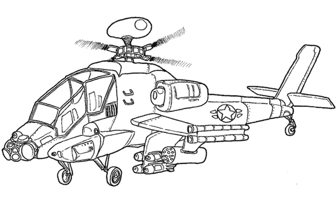 Coloring page: Helicopter (Transportation) #136040 - Free Printable Coloring Pages