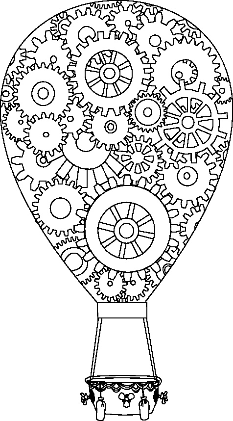 Coloring page: Hot air balloon (Transportation) #134635 - Free Printable Coloring Pages