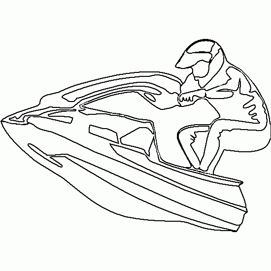 Coloring page: Jet ski / Seadoo (Transportation) #139934 - Free Printable Coloring Pages