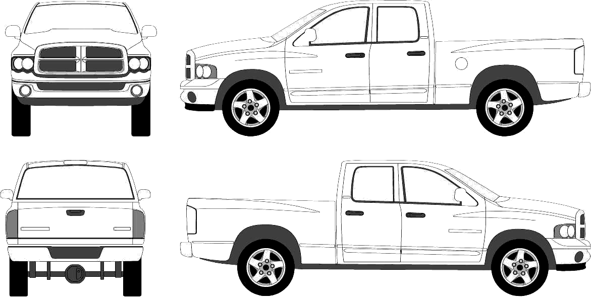Coloring page: Pickup (Transportation) #144316 - Free Printable Coloring Pages