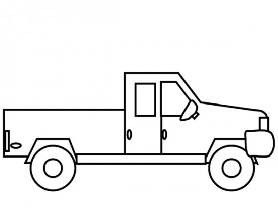 Coloring page: Pickup (Transportation) #144519 - Free Printable Coloring Pages