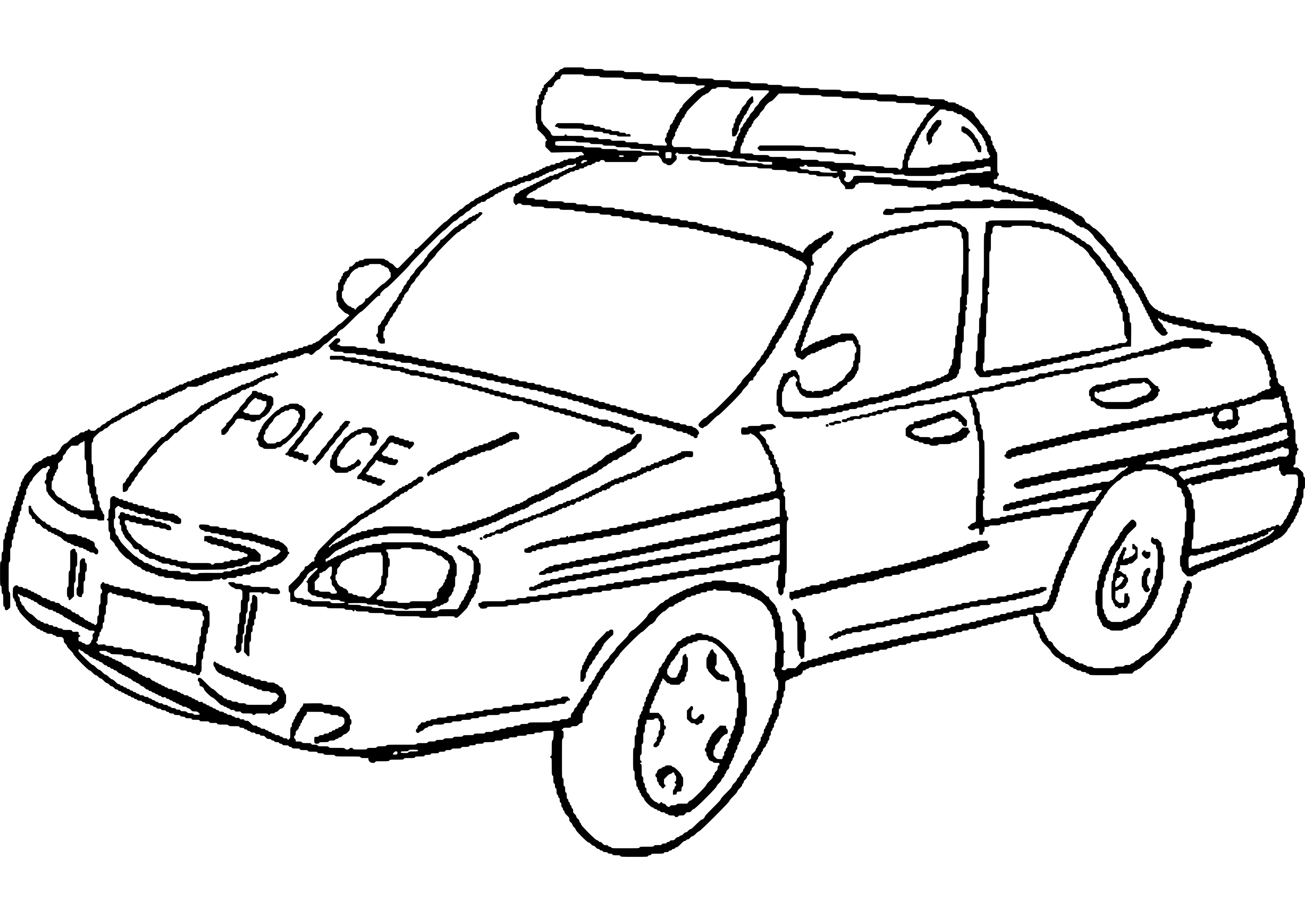 Coloring page: Police car (Transportation) #142949 - Free Printable Coloring Pages