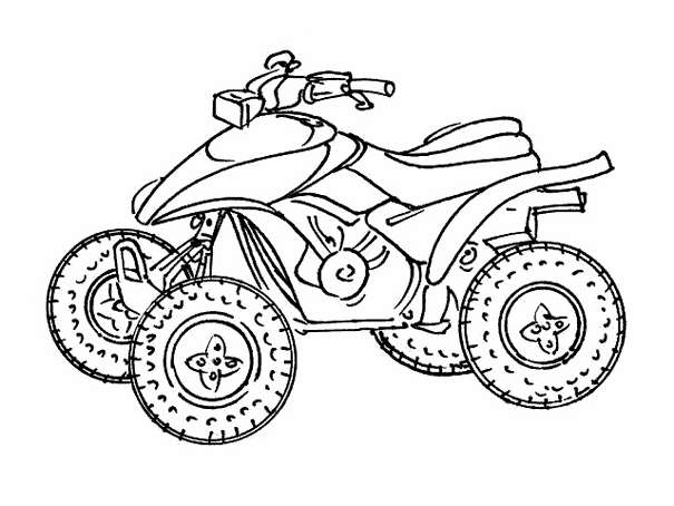 Coloring page: Quad / ATV (Transportation) #143188 - Free Printable Coloring Pages
