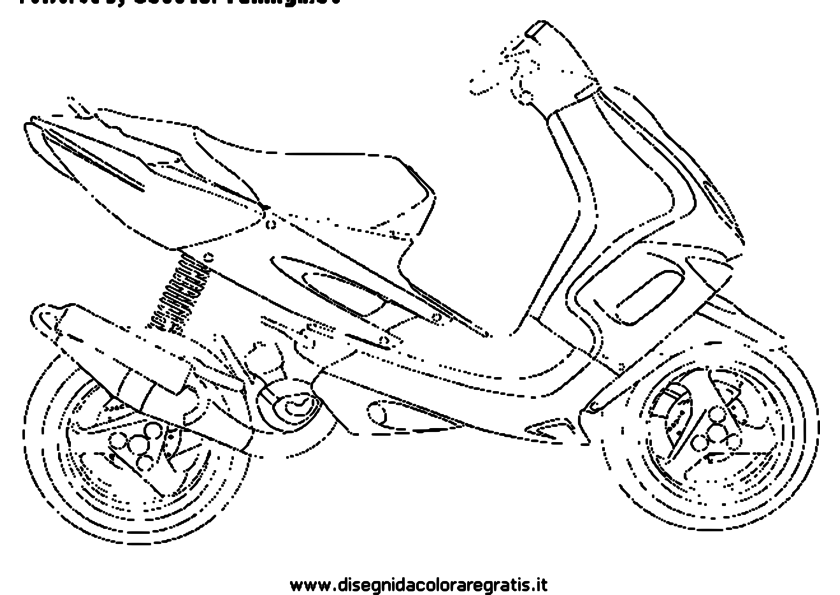 Coloring page: Scooter (Transportation) #139538 - Free Printable Coloring Pages