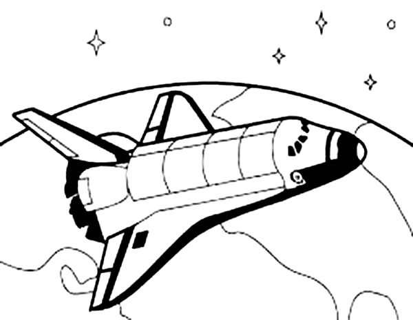 Coloring page: Spaceship (Transportation) #140452 - Free Printable Coloring Pages