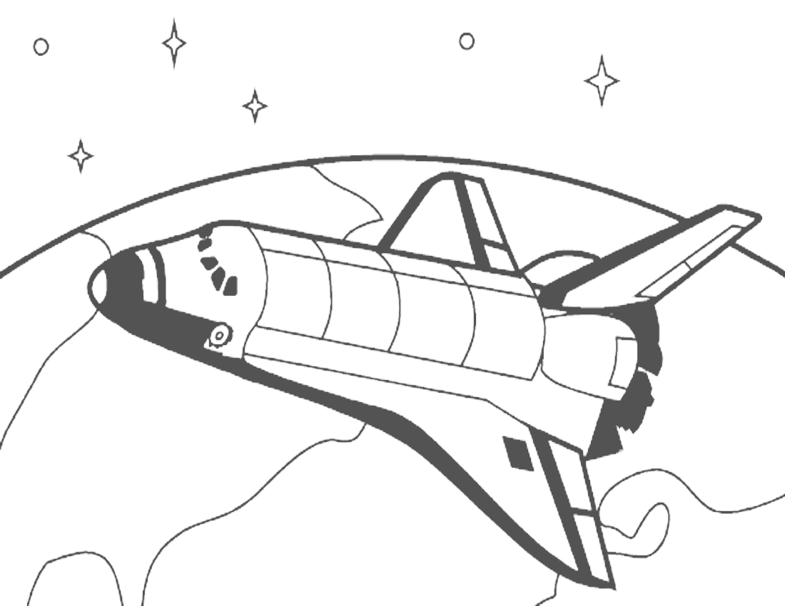 Coloring page: Spaceship (Transportation) #140475 - Free Printable Coloring Pages
