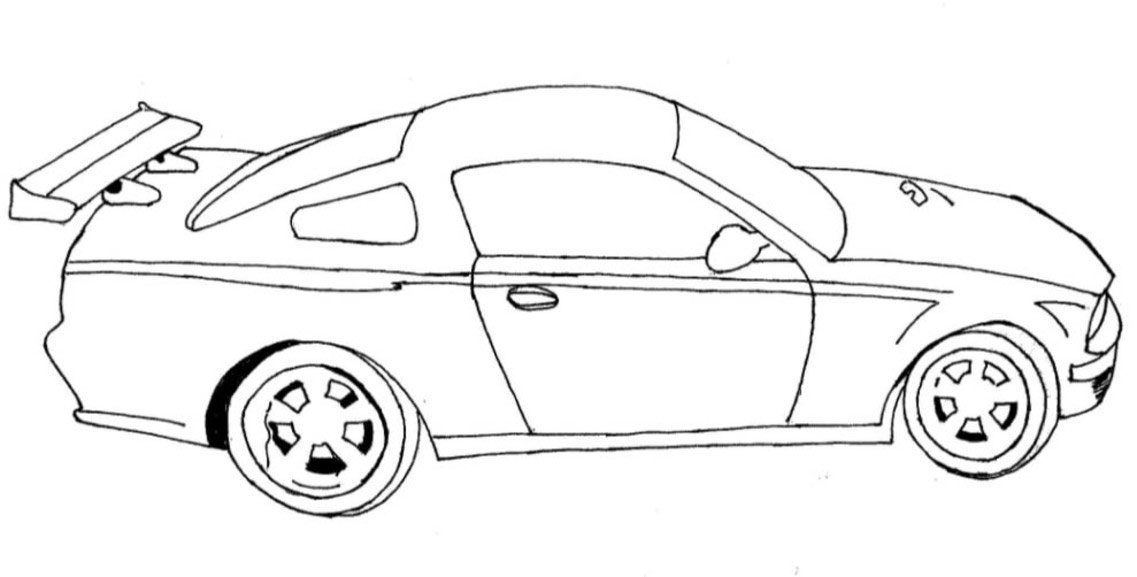 Coloring page: Sports car / Tuning (Transportation) #147040 - Free Printable Coloring Pages