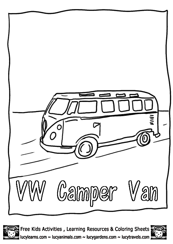 Coloring page: Van (Transportation) #145136 - Free Printable Coloring Pages