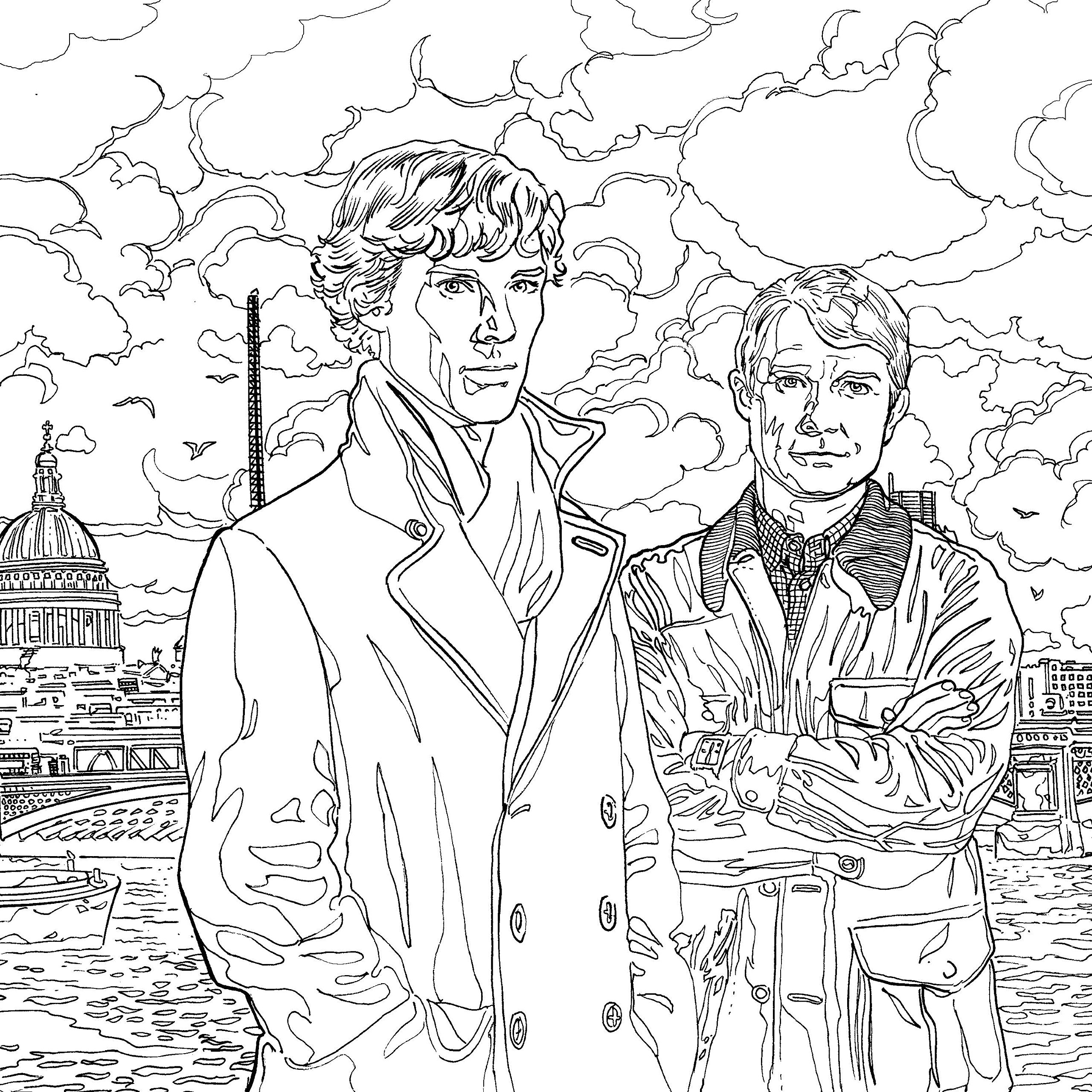 Coloring page: Sherlock (TV Shows) #153363 - Free Printable Coloring Pages