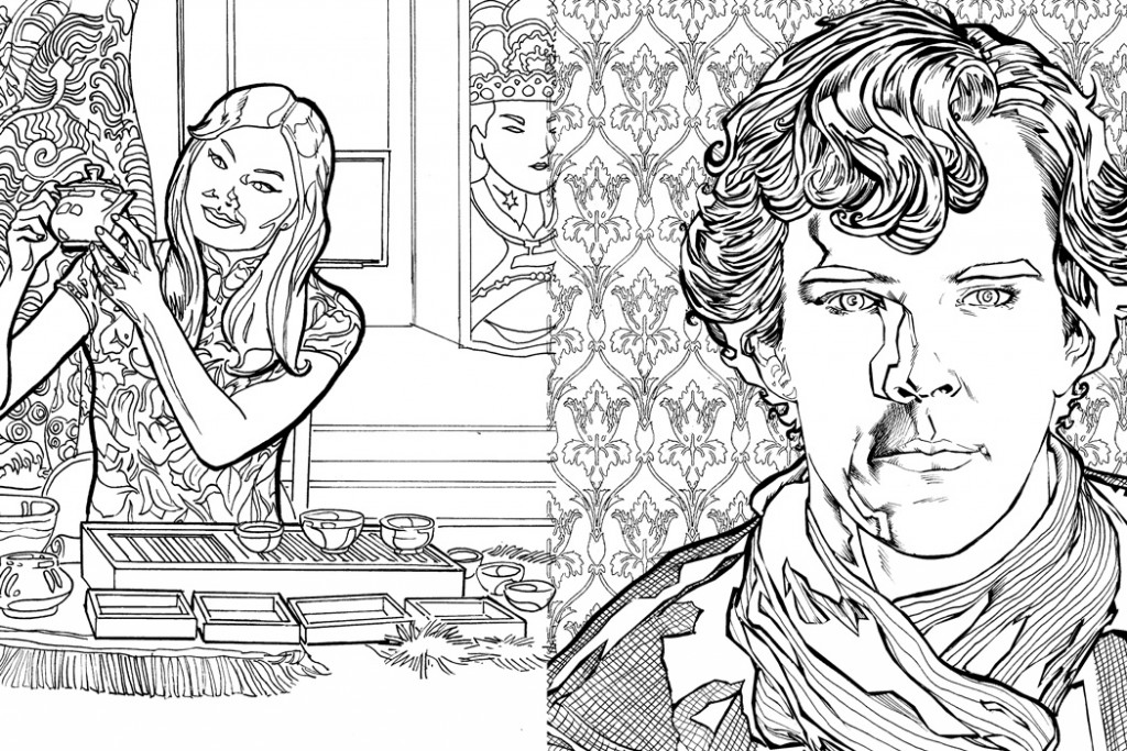 Coloring page: Sherlock (TV Shows) #153505 - Free Printable Coloring Pages
