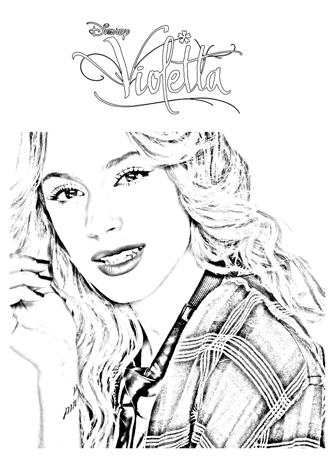 Coloring page: Violetta (TV Shows) #170440 - Free Printable Coloring Pages