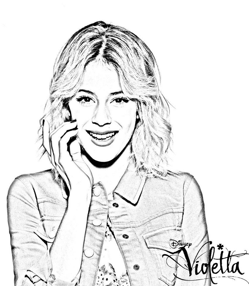 Coloring page: Violetta (TV Shows) #170445 - Free Printable Coloring Pages