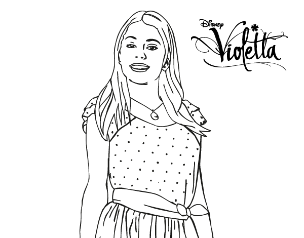 Coloring page: Violetta (TV Shows) #170449 - Free Printable Coloring Pages