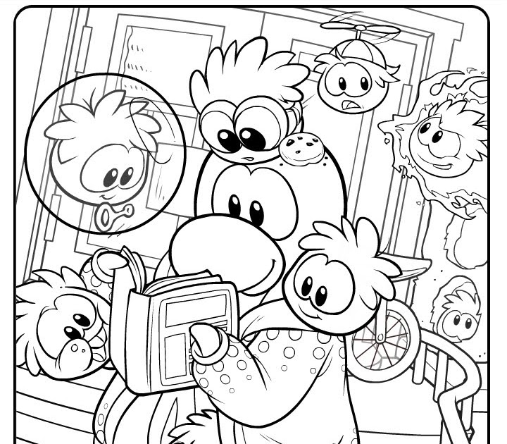 Coloring page: Club Penguin (Video Games) #170288 - Free Printable Coloring Pages