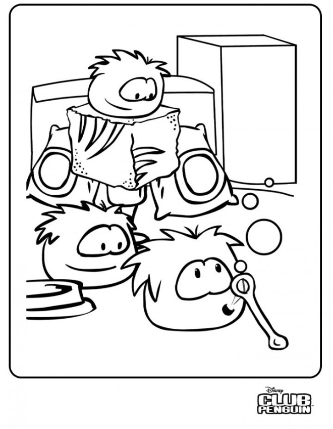 Coloring page: Club Penguin (Video Games) #170295 - Free Printable Coloring Pages