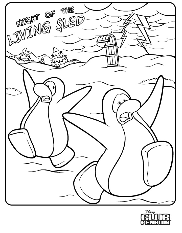 Coloring page: Club Penguin (Video Games) #170296 - Free Printable Coloring Pages