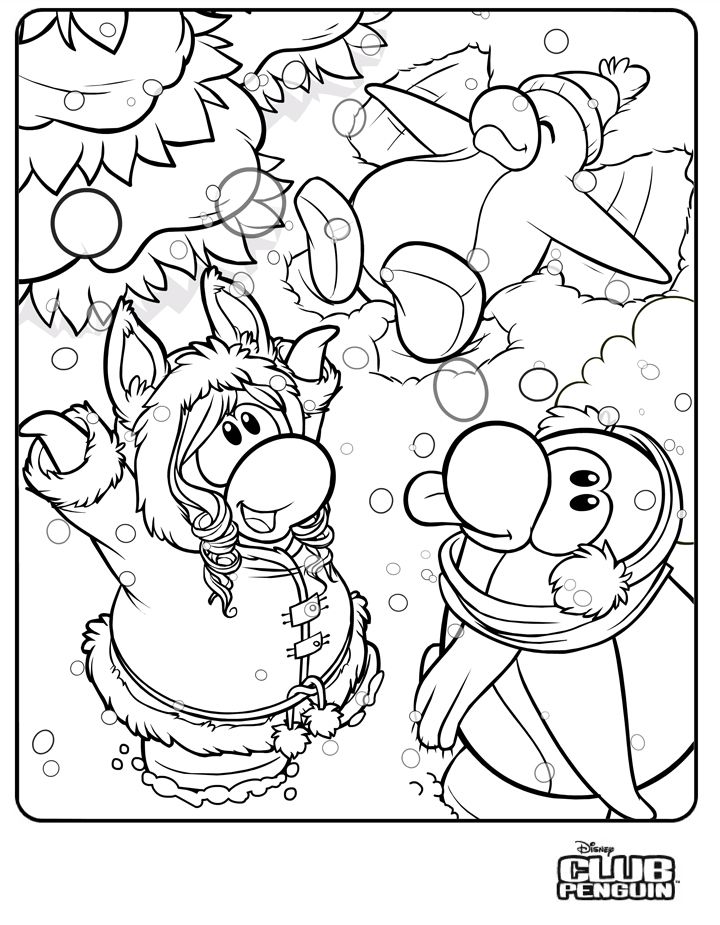 Coloring page: Club Penguin (Video Games) #170299 - Free Printable Coloring Pages