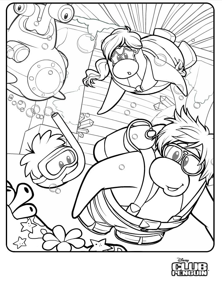 Coloring page: Club Penguin (Video Games) #170300 - Free Printable Coloring Pages
