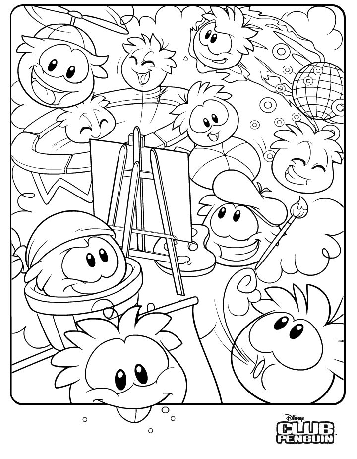 Coloring page: Club Penguin (Video Games) #170301 - Free Printable Coloring Pages