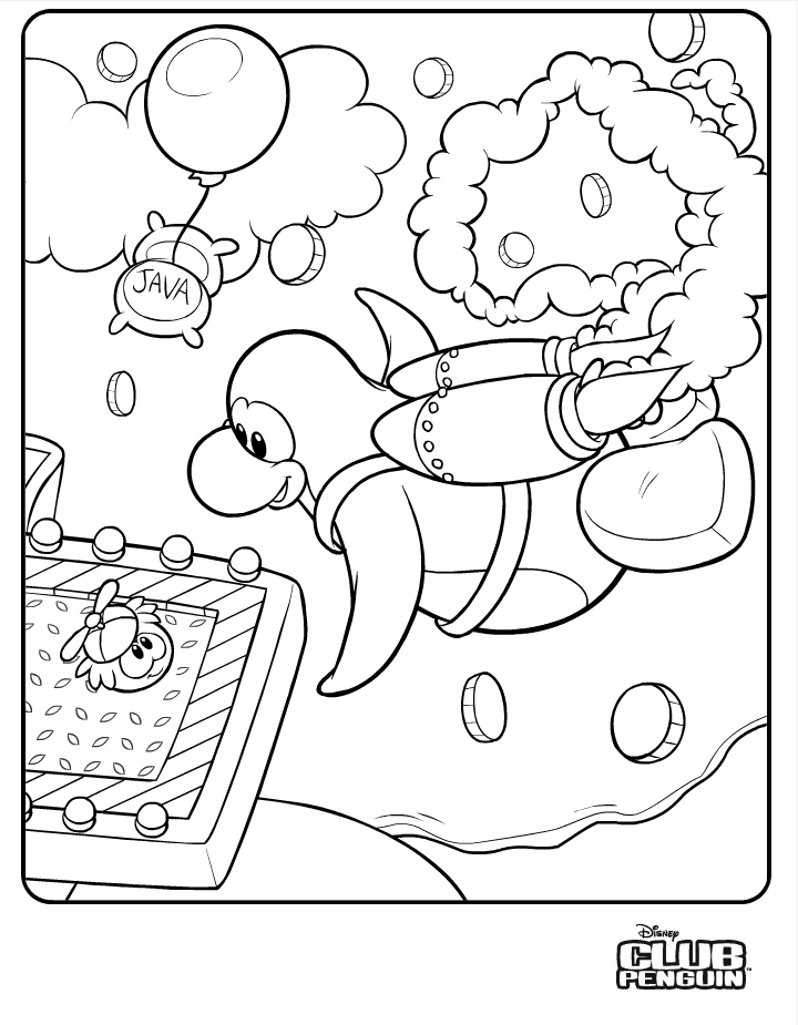Coloring page: Club Penguin (Video Games) #170304 - Free Printable Coloring Pages