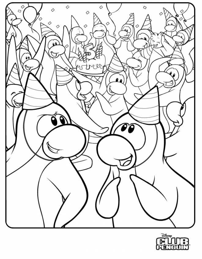 Coloring page: Club Penguin (Video Games) #170305 - Free Printable Coloring Pages