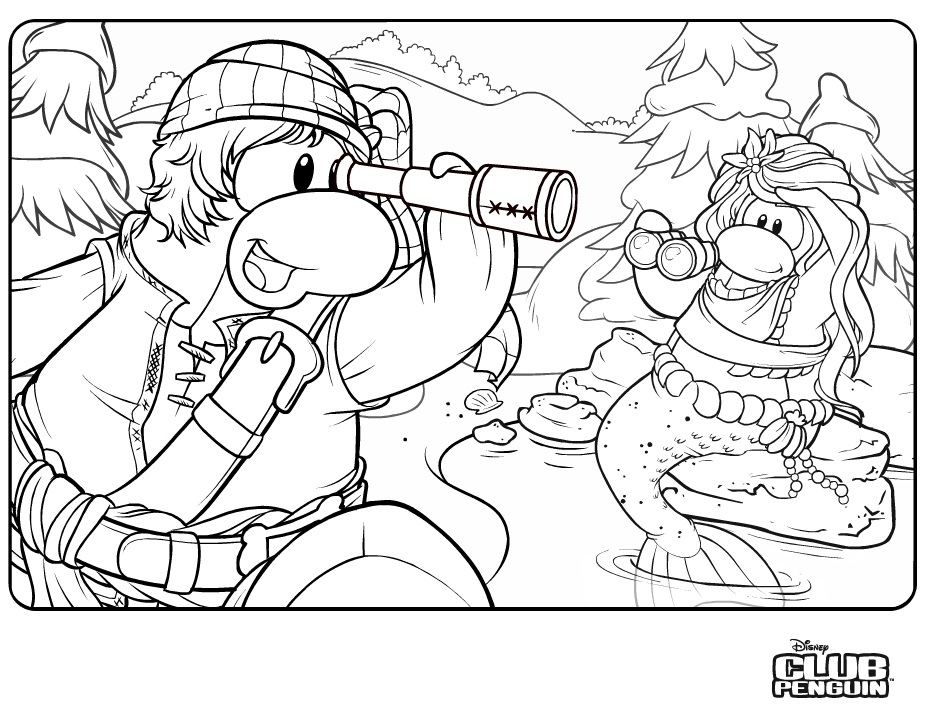 Coloring page: Club Penguin (Video Games) #170309 - Free Printable Coloring Pages