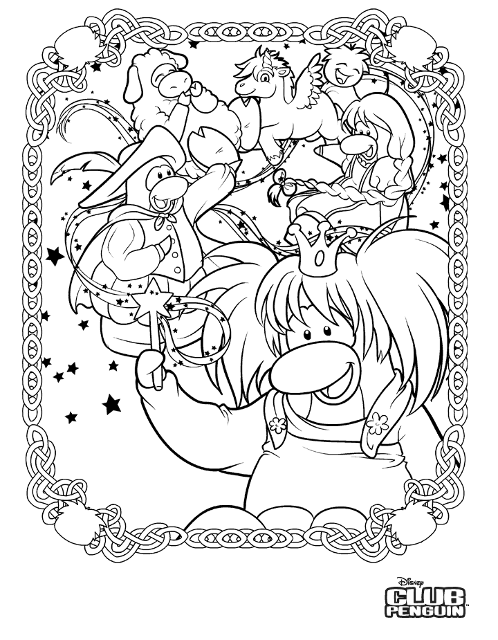 Coloring page: Club Penguin (Video Games) #170311 - Free Printable Coloring Pages