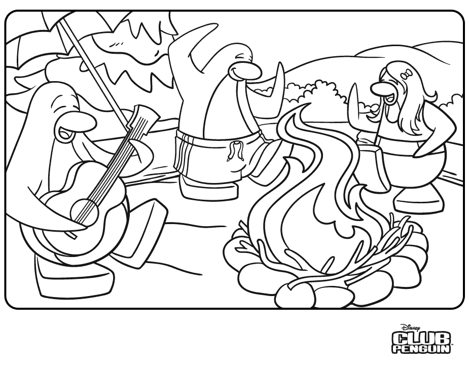 Coloring page: Club Penguin (Video Games) #170313 - Free Printable Coloring Pages