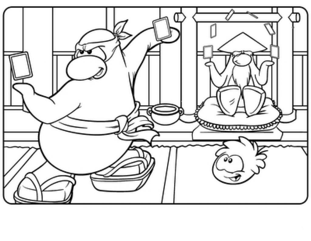 Coloring page: Club Penguin (Video Games) #170318 - Free Printable Coloring Pages