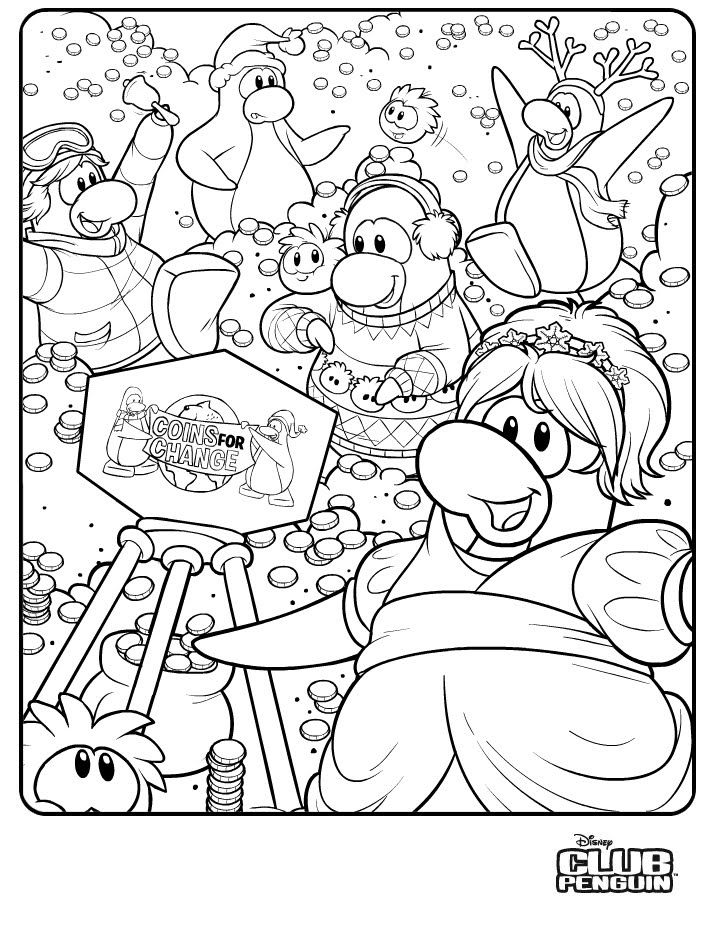 Coloring page: Club Penguin (Video Games) #170322 - Free Printable Coloring Pages