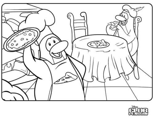 Coloring page: Club Penguin (Video Games) #170329 - Free Printable Coloring Pages