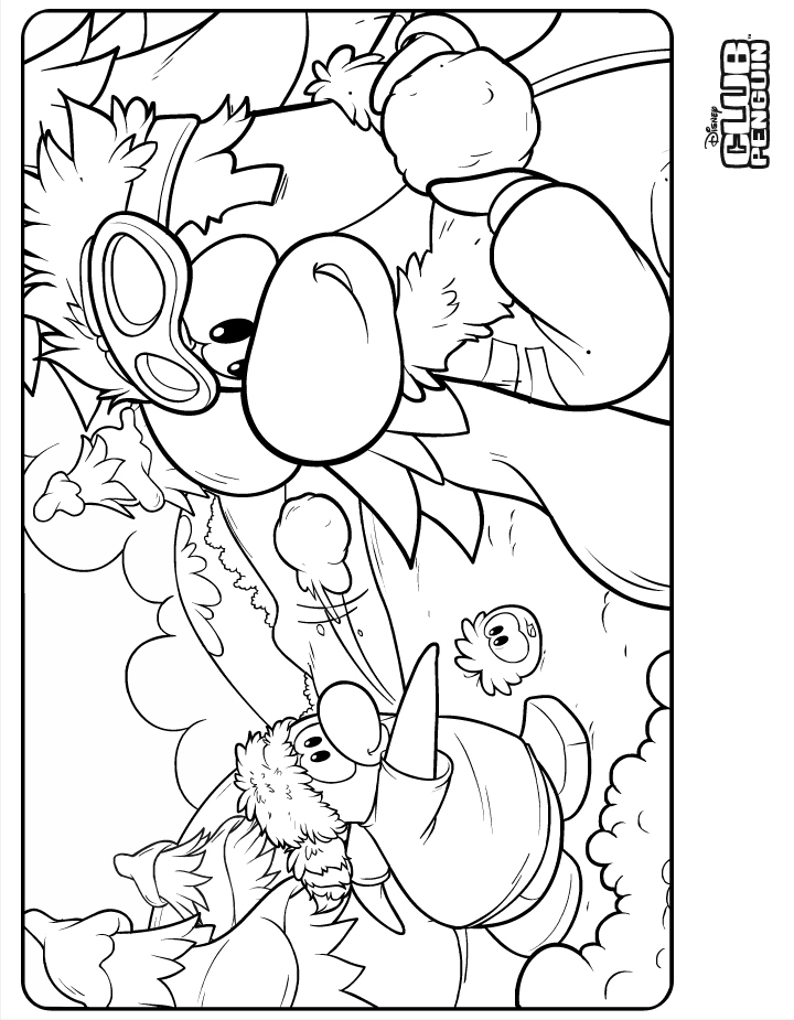 Coloring page: Club Penguin (Video Games) #170330 - Free Printable Coloring Pages