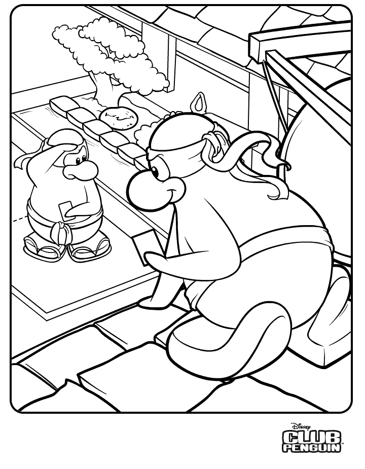 Coloring page: Club Penguin (Video Games) #170336 - Free Printable Coloring Pages