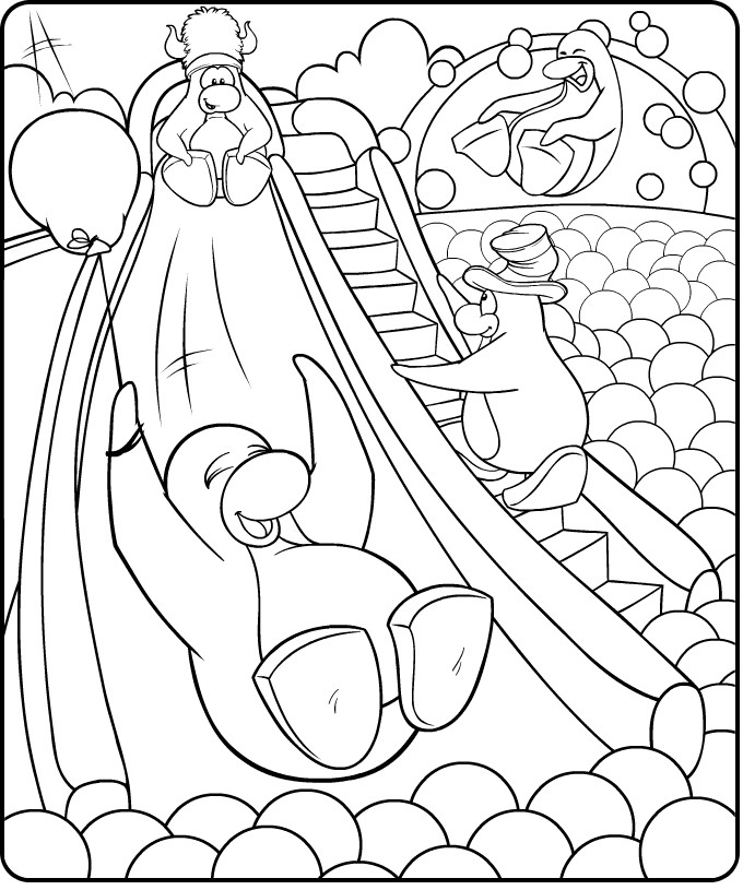 Coloring page: Club Penguin (Video Games) #170337 - Free Printable Coloring Pages