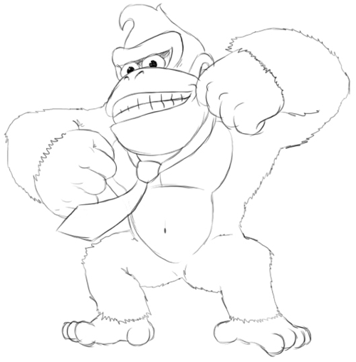 Coloring page: Donkey Kong (Video Games) #112183 - Free Printable Coloring Pages