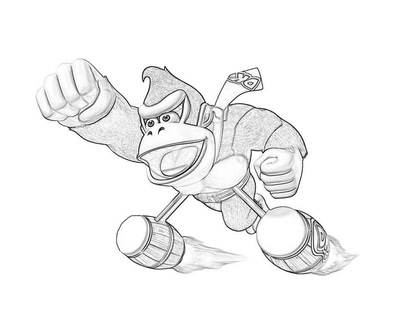 Coloring page: Donkey Kong (Video Games) #112185 - Free Printable Coloring Pages