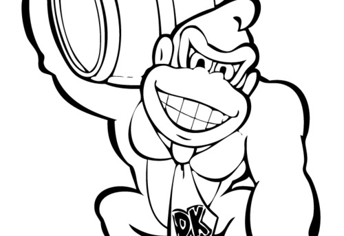 Coloring page: Donkey Kong (Video Games) #112195 - Free Printable Coloring Pages