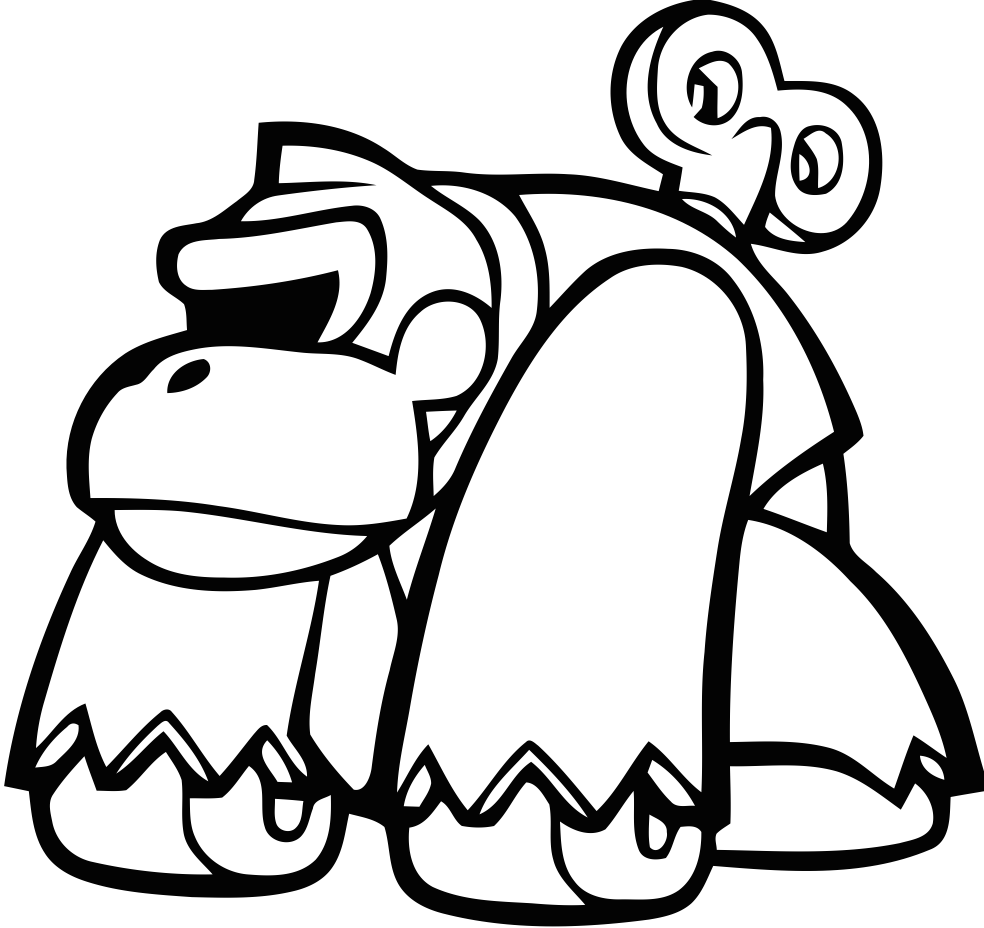 Coloring page: Donkey Kong (Video Games) #112258 - Free Printable Coloring Pages
