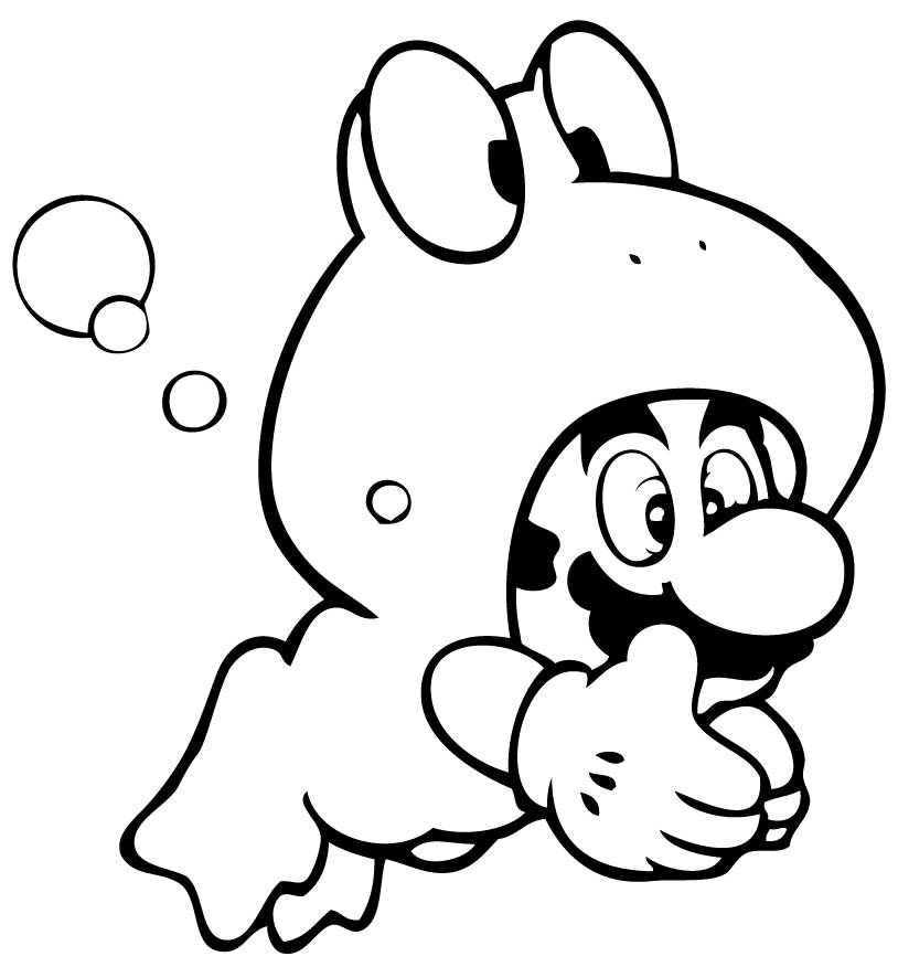 Coloring page: Mario Bros (Video Games) #112463 - Free Printable Coloring Pages