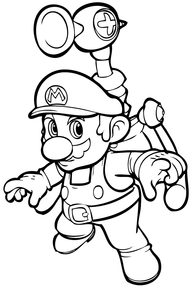 Coloring page: Mario Bros (Video Games) #112486 - Free Printable Coloring Pages