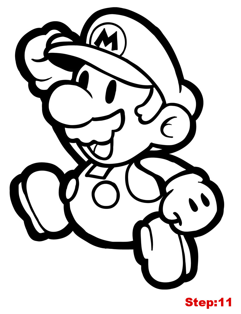 Coloring page: Mario Bros (Video Games) #112570 - Free Printable Coloring Pages
