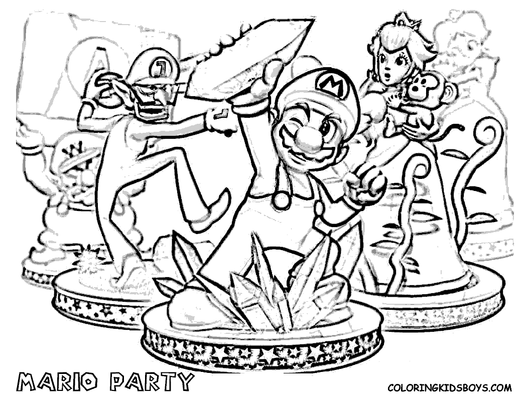 Coloring page: Mario Bros (Video Games) #112589 - Free Printable Coloring Pages
