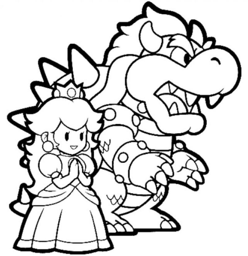 Coloring page: Mario Bros (Video Games) #112593 - Free Printable Coloring Pages