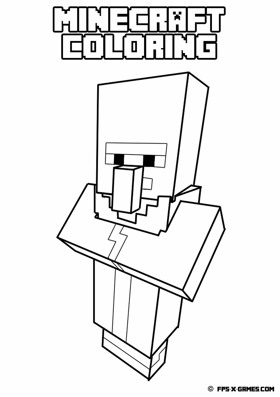 Coloring page: Minecraft (Video Games) #113762 - Free Printable Coloring Pages