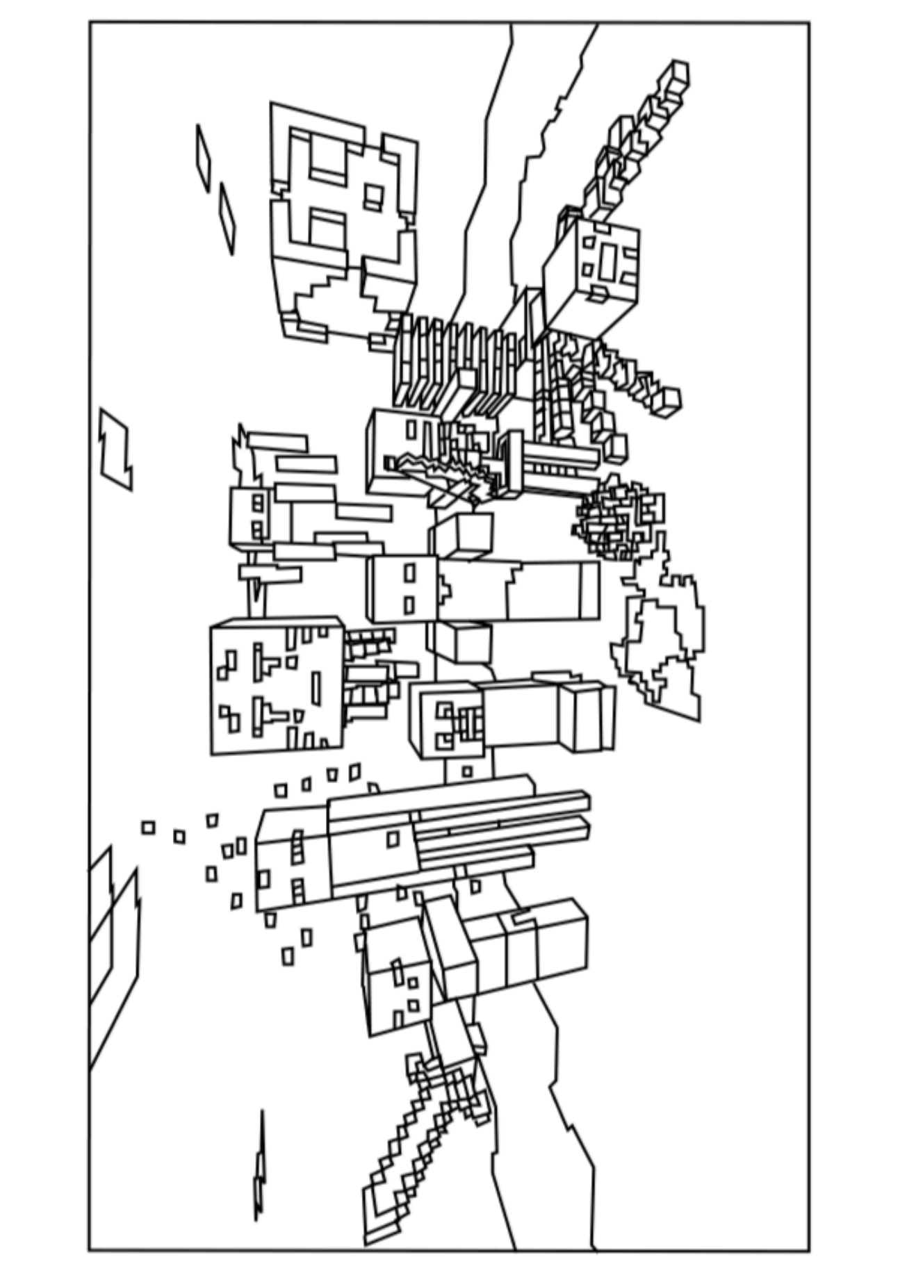 Coloring page: Minecraft (Video Games) #113960 - Free Printable Coloring Pages