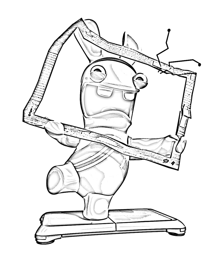 Coloring page: Raving Rabbids (Video Games) #114723 - Free Printable Coloring Pages