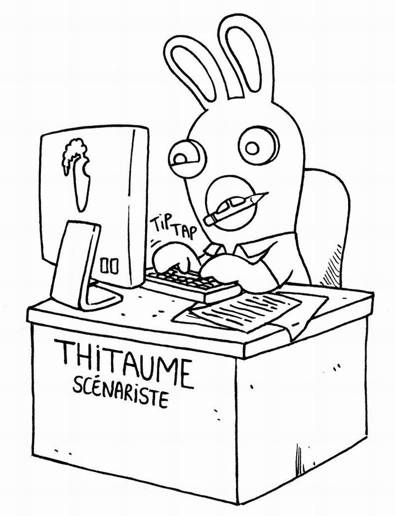 Coloring page: Raving Rabbids (Video Games) #114728 - Free Printable Coloring Pages